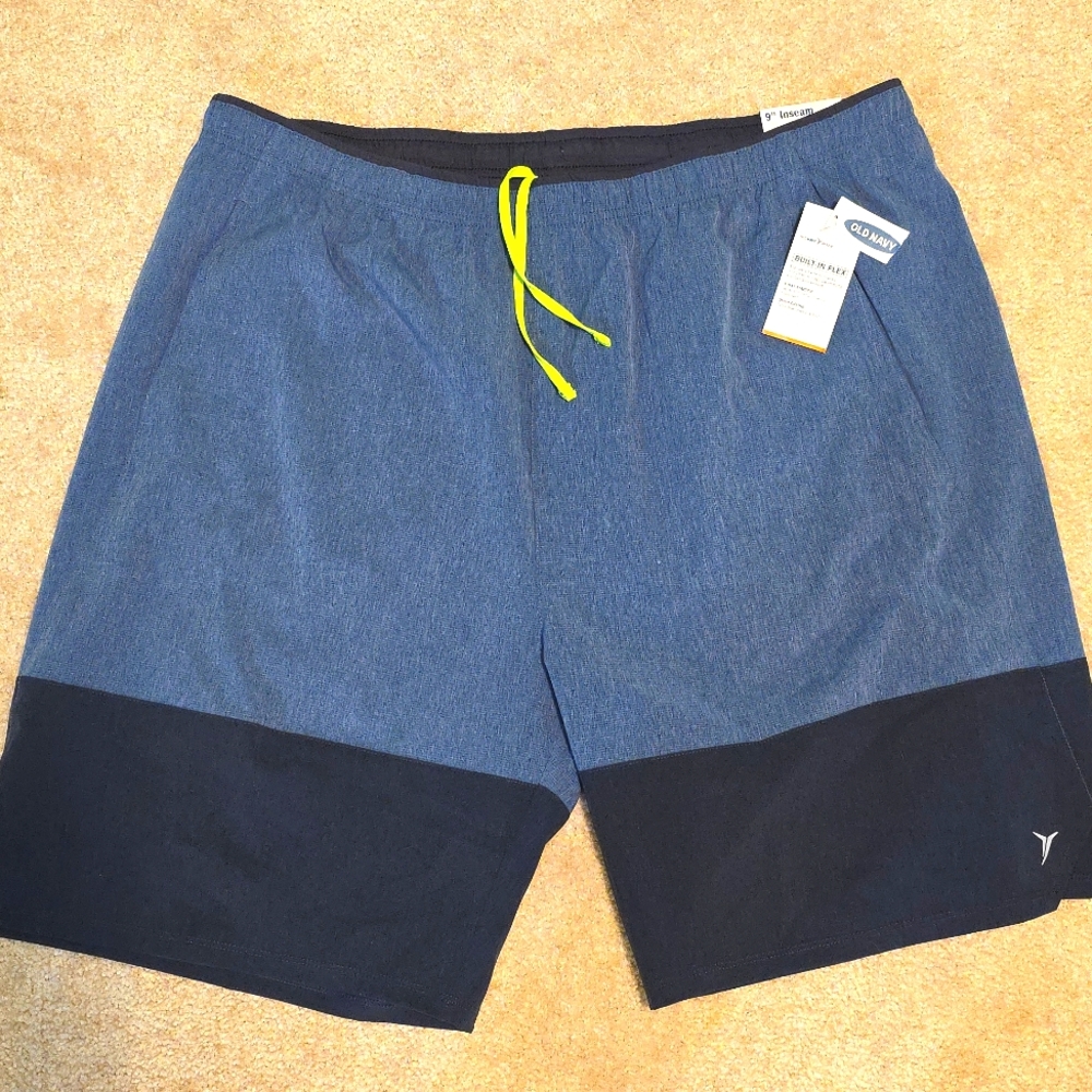 NWT Men's 9" Go-Dry Old Navy Shorts Size XXL